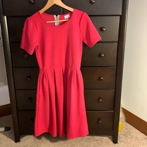 Lularoe pink textured dress